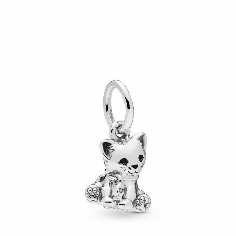 Pandora Sweet Cat Dangle Charm Silver Egypt XI2840675